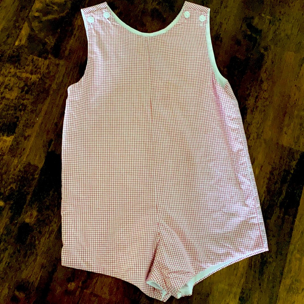 James and Lottie Red and White Jon Jon